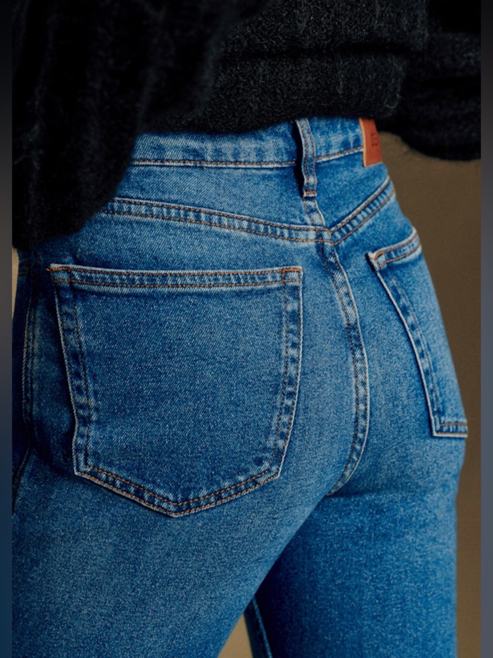 Sezane Denim Brut Sexy Mid Rise Ankle Jean Medium Blue Women’s 30 - Picture 3 of 8
